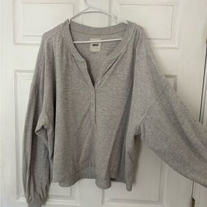 Aerie Long Sleeve Oversized Henley